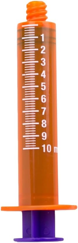 Vesco Medical ENFit Amber Syringes 10ml (Pack of 25)