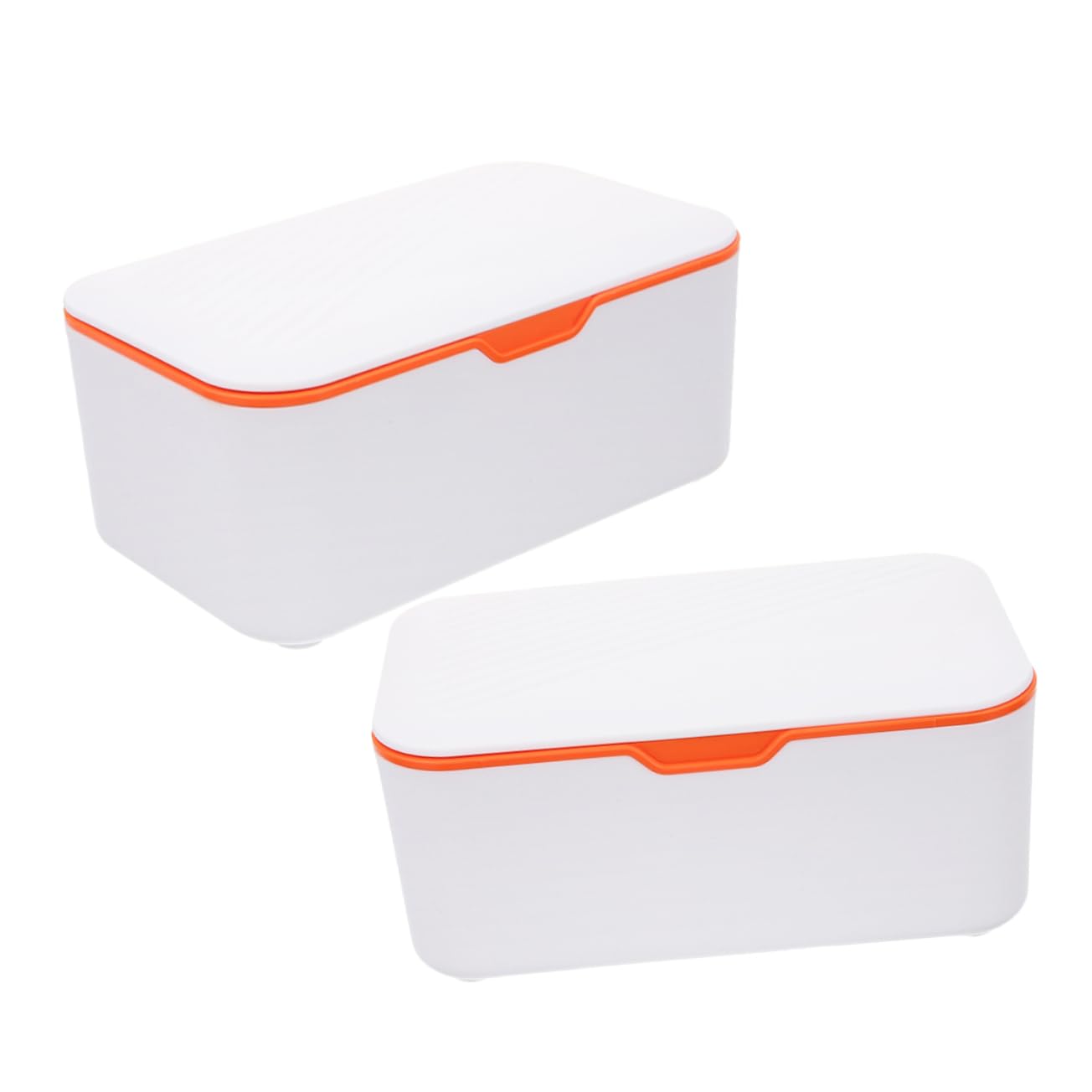 Boîte à Lingettes Humide Couvercle Pratique, Lot de 2, Pp