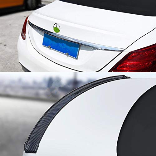 COOL·CAR 4.9ft (150cm) Universal Rubber Trunk Spoiler Lip Kit Car Rear