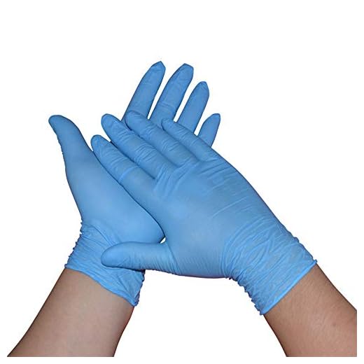 Nitrile Disposable Gloves, Powder Free, Food Grade Gloves, Latex Free, 100 Pc. Dispenser Pack, Large Size, Blue