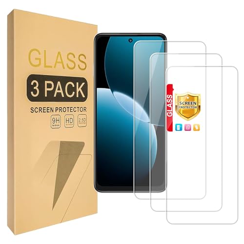 Lucyliy (3 Pack) Compatible with Huawei Nova Y63 GFY-LX1 Screen Protector Tempered Glass, Case Friendly [Hardness 9H ][High definition] [Anti Scratch]
