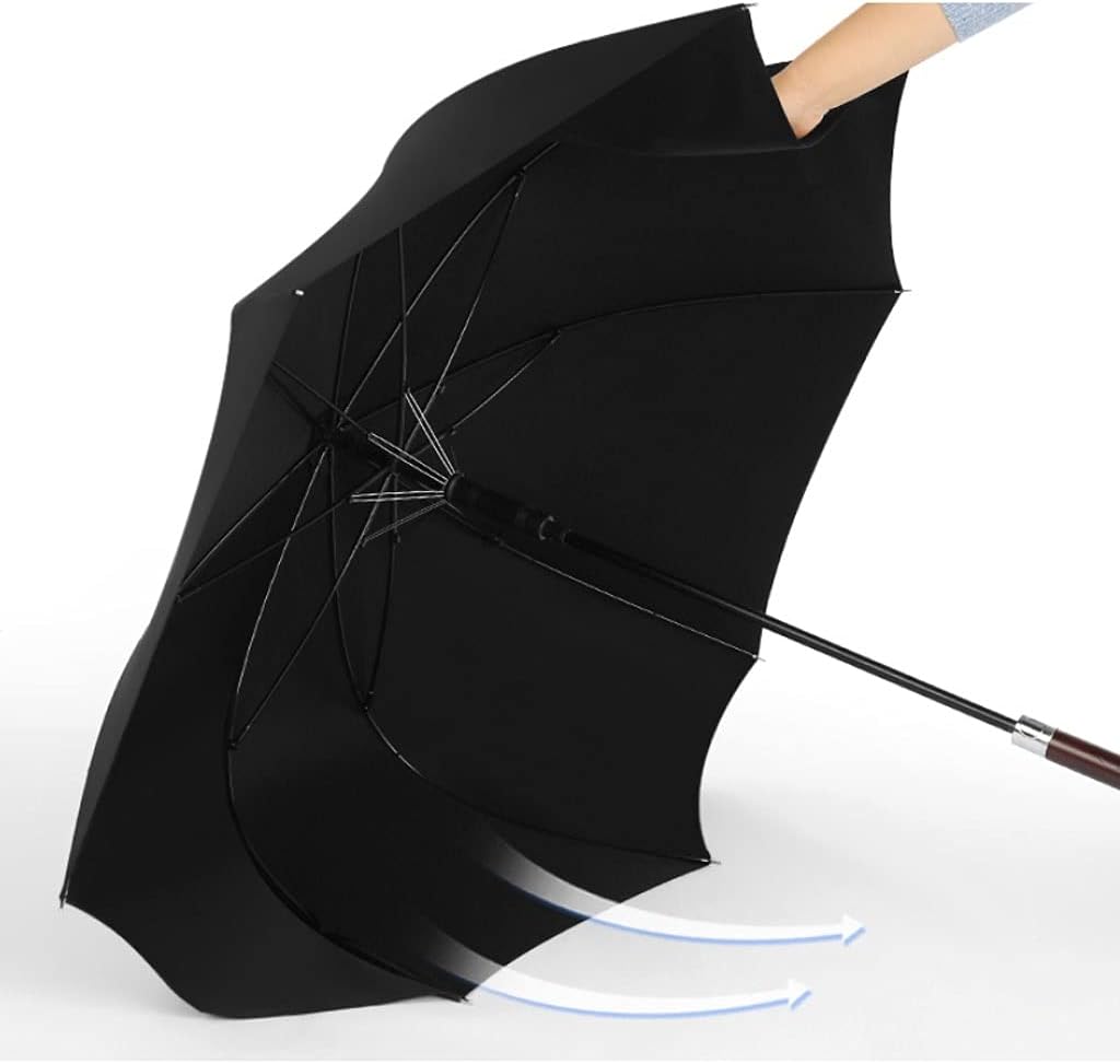 Golf Umbrella for Rain and Sun Windproof Car Open Umbrella Large Retro Stick Umbrella for Outdoor Sports Camping Golf Umbrella for Adults Men Women