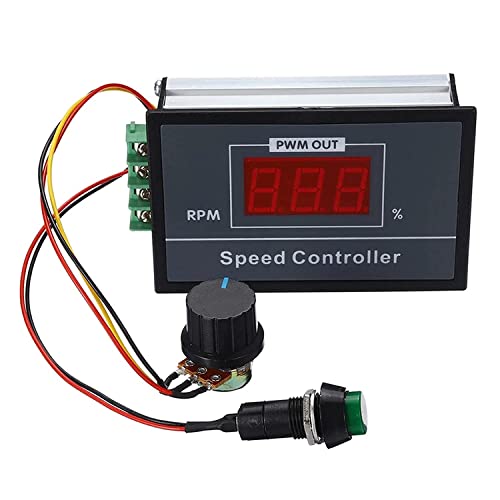 Icquanzx Dc Motor Speed Controller Dc 6-60V 12V 24V 36V 48V 30A Pwm ，(Pwm) Speed Adjustable Stepless Governor Regulator, Motor Speed Controller With Start Stop Switch #TOP14