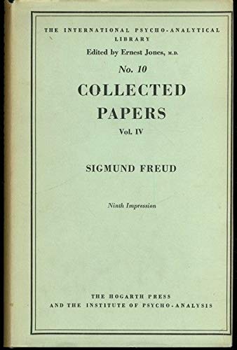 Sigmund Freud Collected Papers Volume 4 B000I03ZWW Book Cover