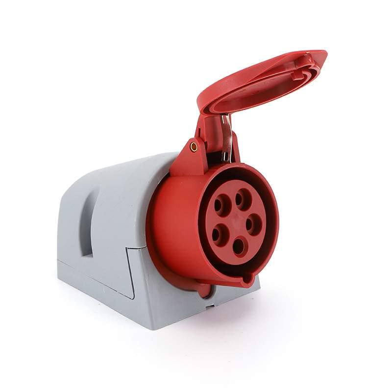 IEC60309 Waterproof CEE Industrial Connector Socket 5Pin 32A 380V-415V 3P+E+N IP44 (Type-4）
