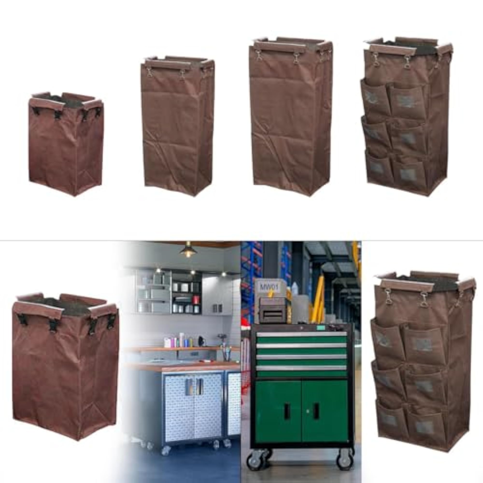 Commercial Janitor Carts Bag, Thickened for Storage