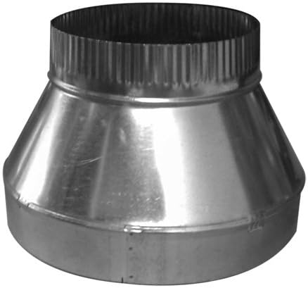 16" x 10" Duct Reducer, Single Wall Galvanized Metal Fitting HVAC