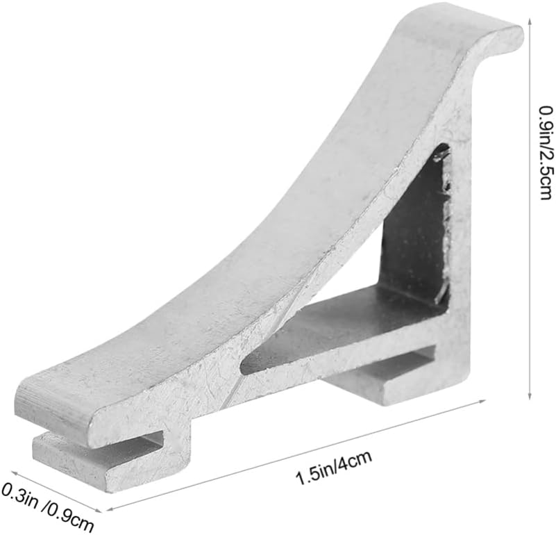 SOLUSTRE Shelf Bracket 8Pcs Refrigerator Shelf Clips Aluminum Fridge Cooler Shelf Suppor Refrigerator Support Clamp Freezer Cooler Shelf Support Replacement Part for Frigerator Shelf Holders Pegs