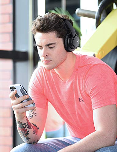 Mpow H7 Bluetooth Headphones Over Ear, Comfortable Wireless Headphones, Rechargeable HiFi Stereo Headset, w/Wired Mode, CVC6.0 Microphone for Cellphone Online Class, Home Office, PC