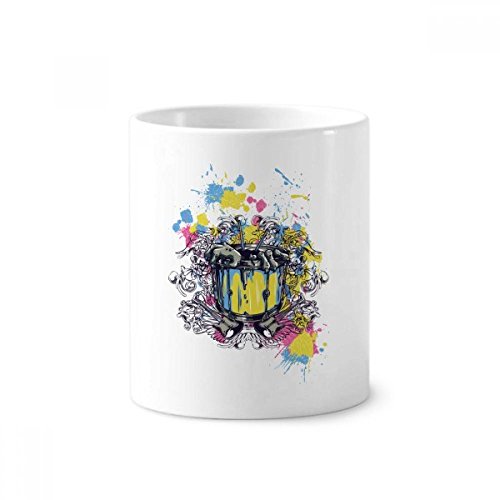 Tasse blanche graffiti rue baril pour décoration bureau et studio