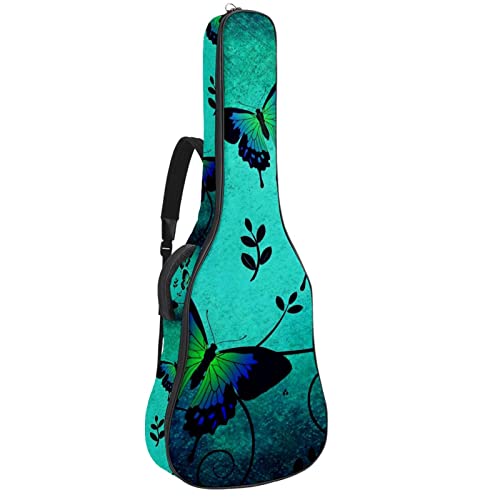 Housse étanche pour guitare acoustique avec double bandoulière et poche Motif feuilles abstraites, Multicolore 09, 42… - Les Beatles, Paul McCartney, John Lennon, RIngo Starr, George Harrison Housse étanche pour guitare acoustique avec double bandoulière et poche Motif feuilles abstraites, Multicolore 09, 42…