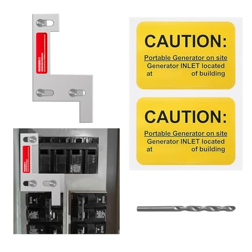 Generator Interlock Kit Compatible with Siemens ITE Gould Murray and Thomas and Betts 150 or 200 amp Panels 1 1/4 Inch Spacing Between Main Circuit Breaker and Generator Circuit Breaker