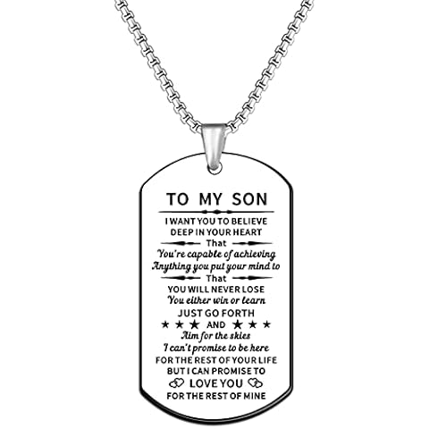 JMIMO Inspirational Necklace for Sons Cover