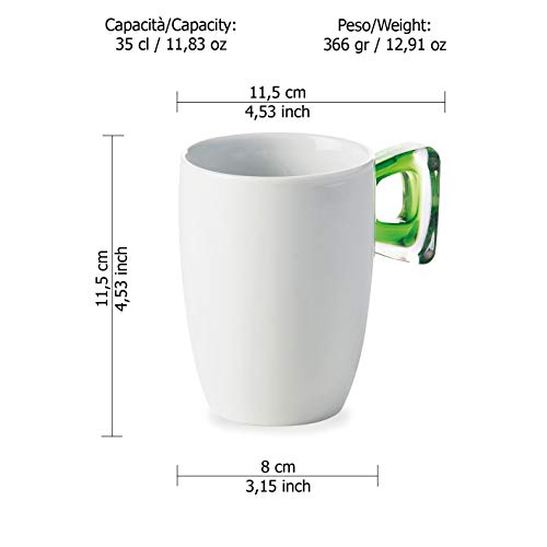 Omada Design 4 tazas mug 35 cl en plástico bicolor - Imagen 7
