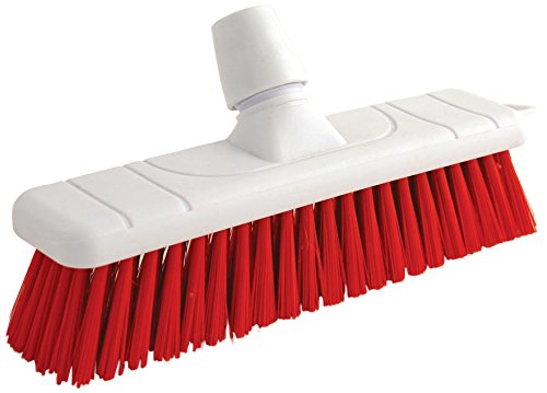 Bentley Industrie VZ. 20136/R Kehrbesen, 300 mm, 60 mm Soft Polyester eingezogen, rot Cover