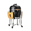 GRILLA Kong Ceramic Kamado Grill with Adjustable Vent, Ceramic Construction, 600 Square Inches of Cook Space for Outdoor Cooking, Grilling, Outdoor Grilling