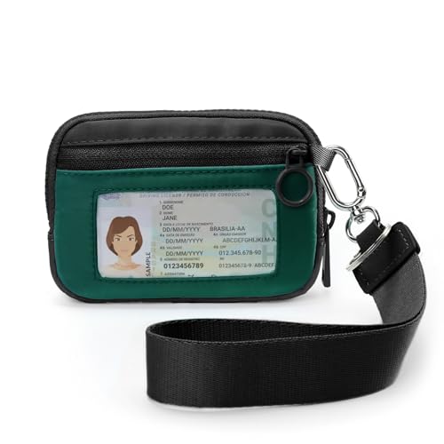 Image of The Iris Wallet Zipper Mini Coin Purse Keychain ID Holder Wallet