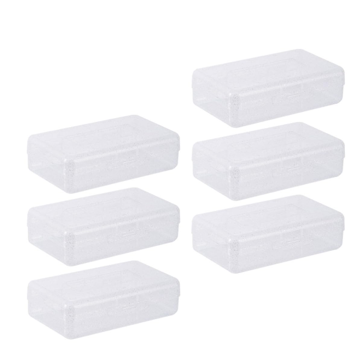 Astuccio per Matite in Plastica Trasparente 6 Pezzi | Decorazioni Scuola, Contenitori Trasparenti per Ufficio e Studio, Scatola Plastica Trasparente Impilabile