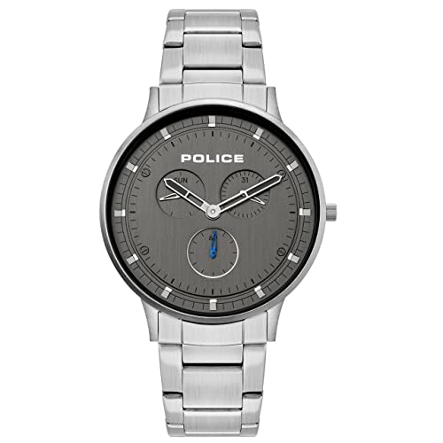 Montre Police PL15968JS.39M mixte en acier inoxydable bleu