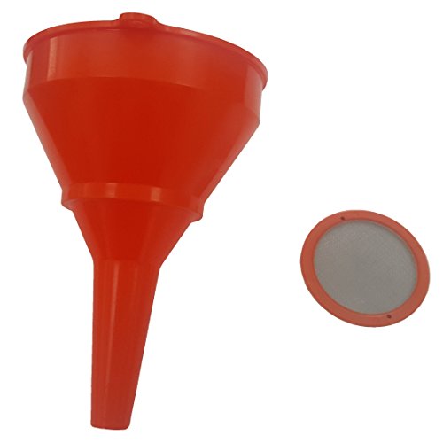 RA Fuel Funnel with Micron Screen Fuel Filter for Extending The Life of Chainsaw, Trimmer, Blower, Brushcutter and More