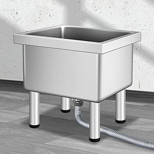 YJKKZQLB Évier de Service de Balai à Franges à Montage au Sol, évier de buanderie Domestique, bac Utilitaire avec Filtre pour Cuisine, Restaurant, Entreprise
