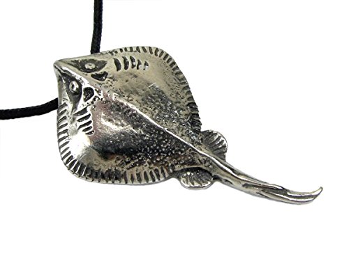 Creative Ventures Jewelry Stingray Pendant with Cord Necklace and Info Card