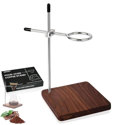 COZYGIFT Solid Walnut Pour Over Stand