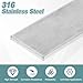 uxcell 316 Stainless Steel Flat Bar, 3/16