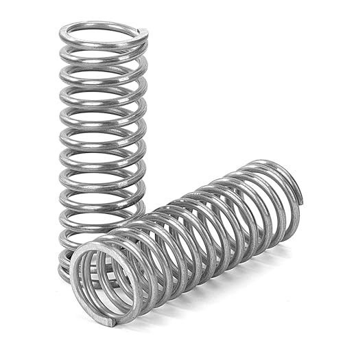 GUNGY Druckfeder Edelstahl Feder Druckfedern 60mm Drahtdurchmesser 2,2mm Innendurchmesser 16mm Länge 60mm Maximale Federkraft 6,3kg 4 Stück