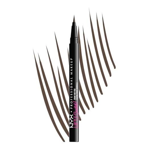 NYX Professional Makeup Lift & Snatch! Lápiz de Cejas de Larga Duración 16H, A prueba de borrones, No transfiere, Tono Ash Brown