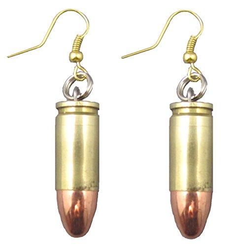 Set of Two 9 mm Bullet Earrings