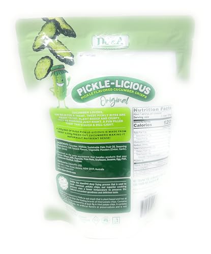 DJ&A Pickle-Licious Crispy Pickle Flavored Cucumber Crisps 7.05oz - 1 bag - image 2