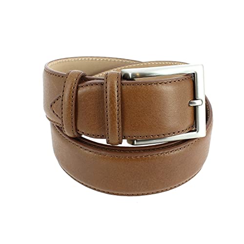 Ceinture classiques cuir véritable Robert Charles marron camel uni