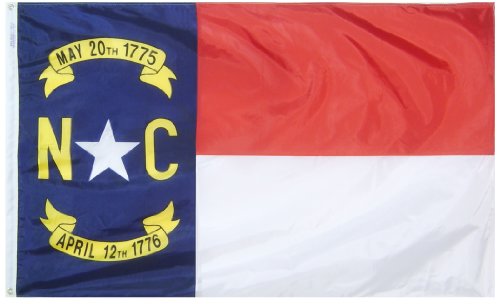 Annin Flagmakers North Carolina State Yard Flag USA-Made to Official State Design Specifications, (Model 143960) 3x5