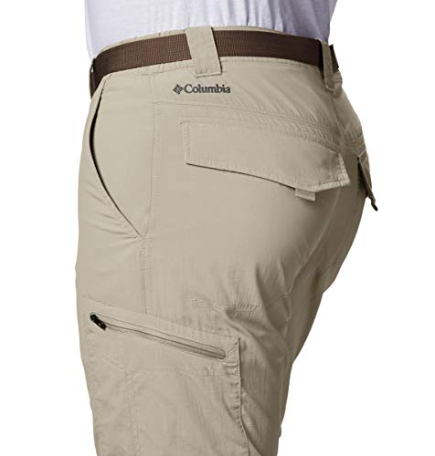 Image of Columbia Men's Silver Ridge Convertible Pant, Breathable, UPF 50 Sun Protection, Fossil, 34x28