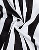 COSAVOROCK Men's Zebra Print Short Sleeve T-Shirts Black L #4
