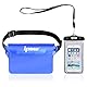 Ipow wasserdichte Tasche mit Handyhülle Unterwassertasche Bauchtasche vollkommen für iPhone, Handy, Kamera, iPad, Bargeld, Dokumente vor Wasser schützen