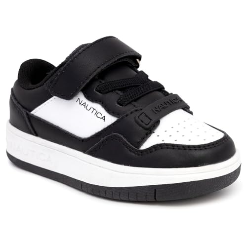 Image of Nautica Kids Adjustable Strap Shoes | Comfortable Casual Sneakers for Boys and Girls, Toddlers & Little Kids