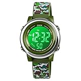 Kids Digital Sport Waterproof Watch for Girls Boys, Kid Sports Outdoor LED Electrical Watches with...