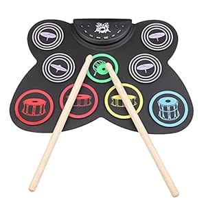 E-Drum Draagbare roll-drumkit, siliconen rol, E-drum-set, draagbaar drumstel voor beginners om te oefenen