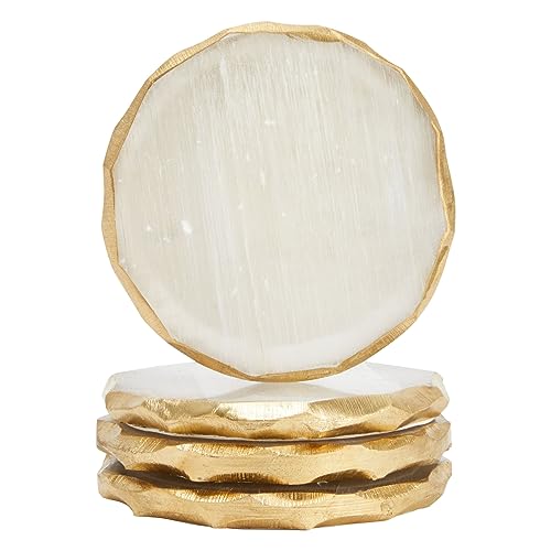 Juvale Natural Selenite Crystal Coasters...