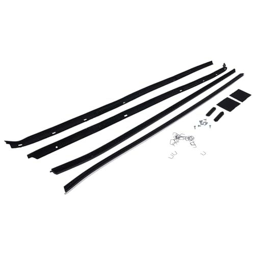HOLDWELL Window Sweeps Felts Weatherstrip Kit Set of 4 KG2018A Compatible with 1970-1981 Chevrolet Camaro Pontiac Firebird Trans Am