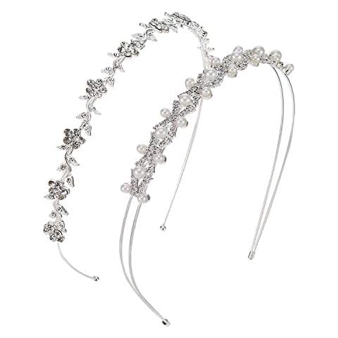 2 Piezas de Diadema de Diamantes de Perlas Falsas Cover
