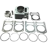 Piston Sleeve Cylinder Assembly 125cc 182cc Compatible With Automotive Motorcycle Parts YBR125 YBR182 For Part Number 8K1927225B