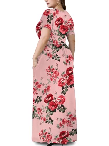 Image of PEVRL Plus Size Summer Maxi Dress for Curvy Women with Pockets 1X-5X