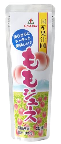 【シャーベット】 ゴールドパック 国産ももジュース80g×20本【果汁100%】（Amazon）