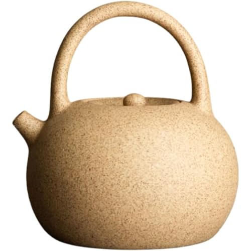 Uevmo 壺 直火陶製水差し伝統工芸陶器耐熱急須 (900ml)