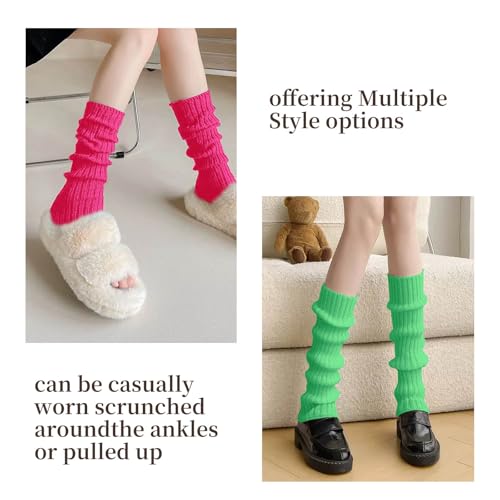 Image of 2 Pcs Leg Warmers Y2k, Leg Warmers, Y2k Accessories, Cute Kawaii Cream Legwarmers for Women Winter