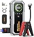 Produktbild 8000A Starthilfe Powerbank mit Kompressor 160PSI, 12V Auto Starthilfe Powerbank für alle Benzin und 12L Diesel, 20000mAh Starthilfegerät mit Starthilfekabel, 600 Lumen LED-Licht und LCD-Bildschirm