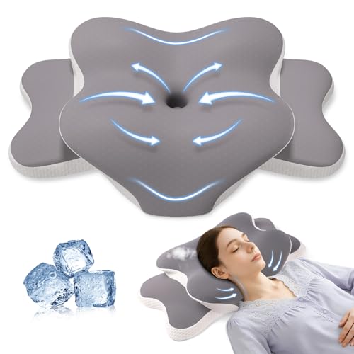 Rioicy Sleep Apnea Pillow for Side Sleepers, Cervical Neck Pillow for Neck Pain Relief, Ergonomic...